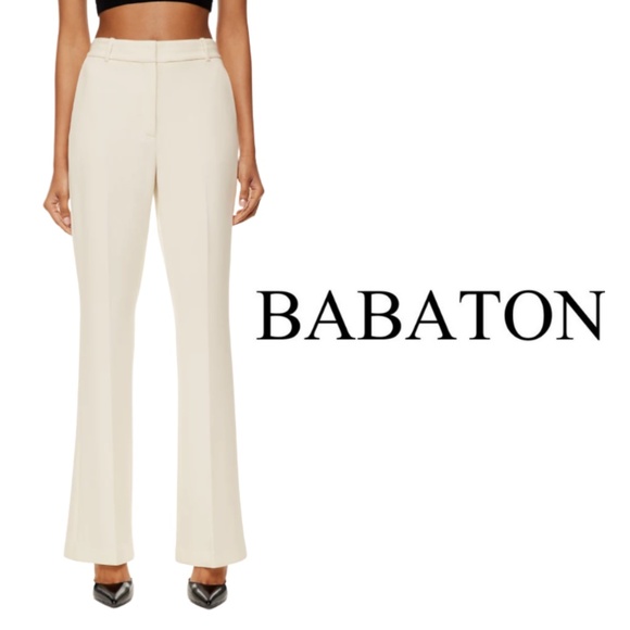 Babaton Pants - Babaton Atelier Publish Pant High-Rise Bootcut Pants - Birch